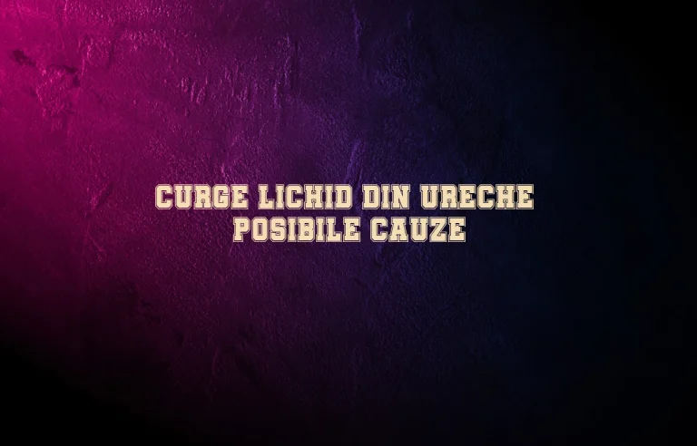 curge lichid din ureche
