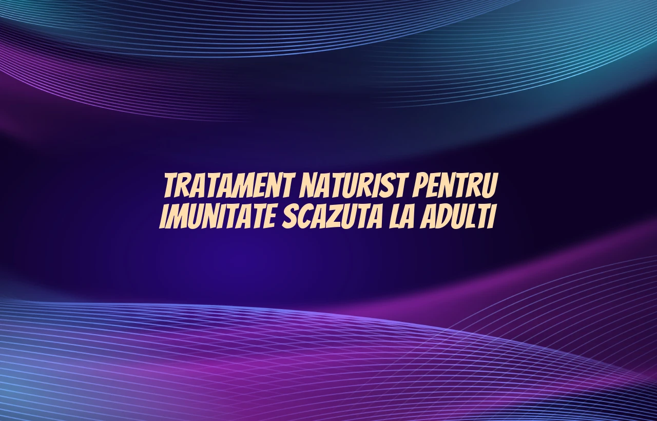 tratament naturist pentru imunitate scazuta la adulti