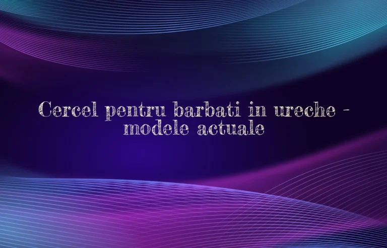 cercel barbati ureche