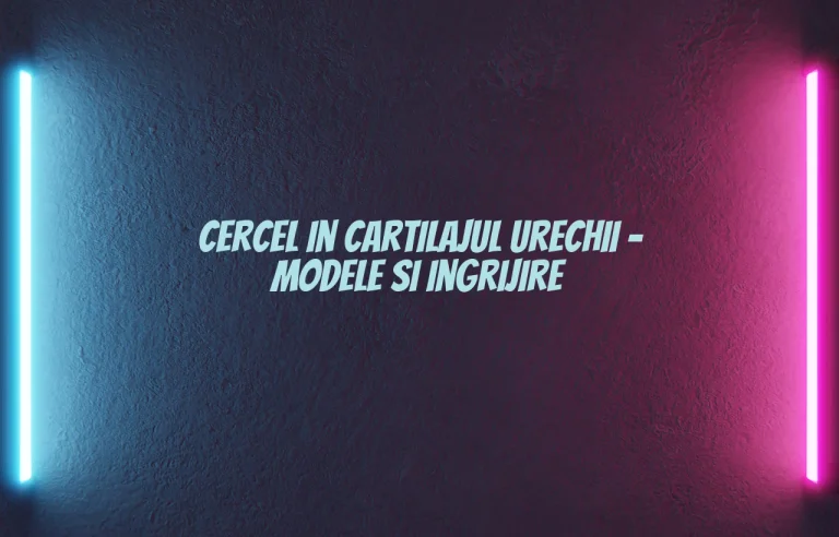 cercel cartilaj ureche