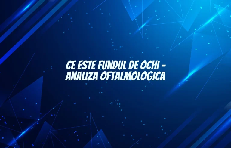 ce este fundul de ochi