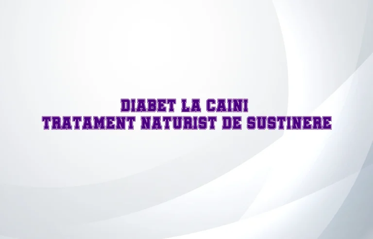 tratament naturist diabet caini