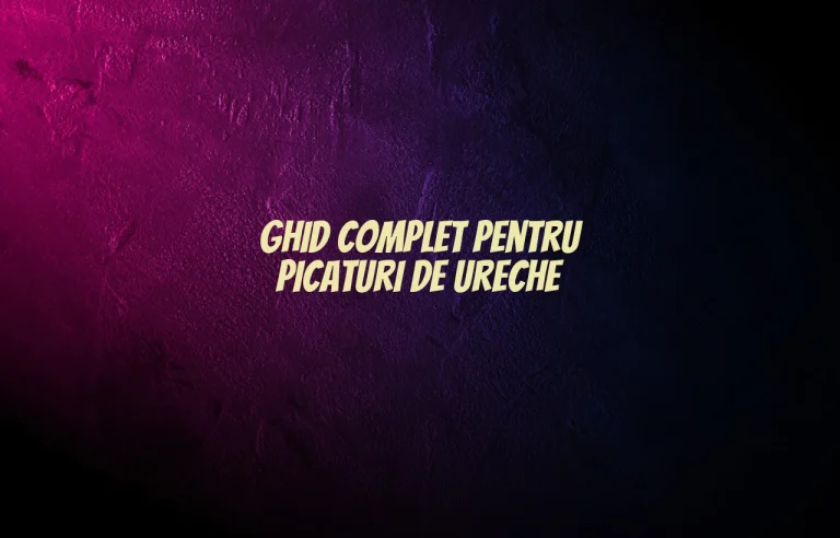 picaturi ureche