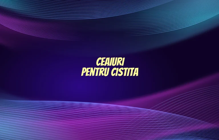 ceaiuri pentru cistita