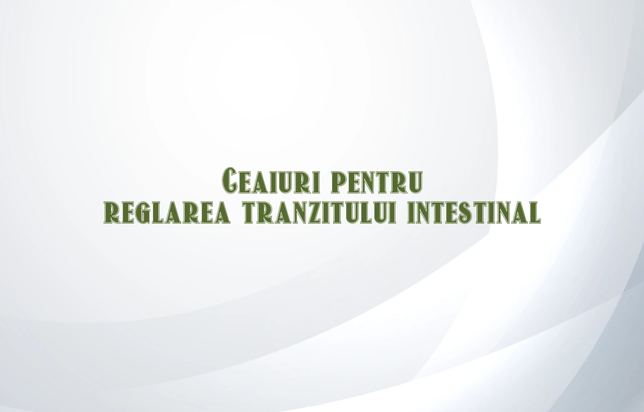 ceaiuri pentru reglarea tranzitului intestinal