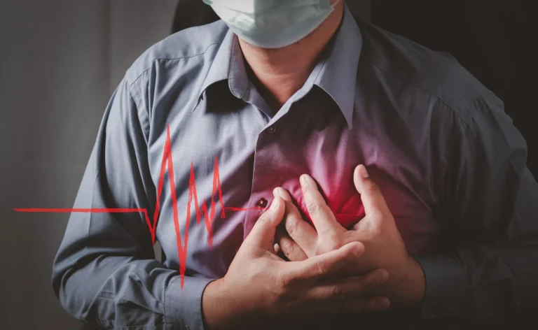 man have chest pain caused by heart disease